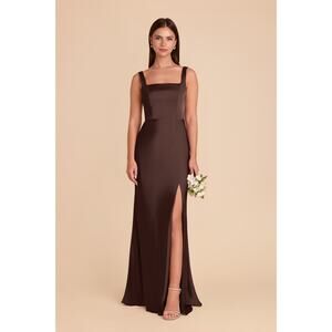 Birdy Grey Alex Matte Bridesmaid Dress – Espresso | Size M | NWT